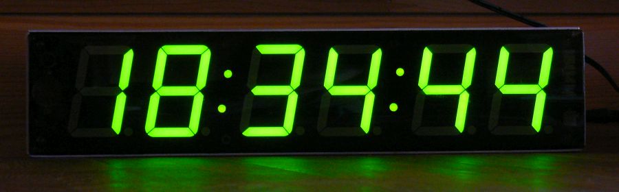 DIY accurate 7 segment clock