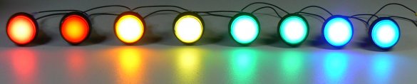 T10 LED bulb color vs. white
      comparison