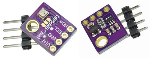 BME280 sensor board with
      voltage regulator and I2C level conversion