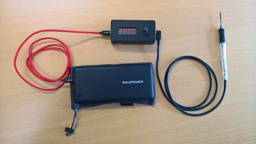 Portable battery powered Weller soldering station